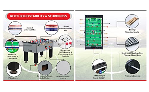 Kick Titan 55" Tournament Foosball Table (Gray) #TOP6