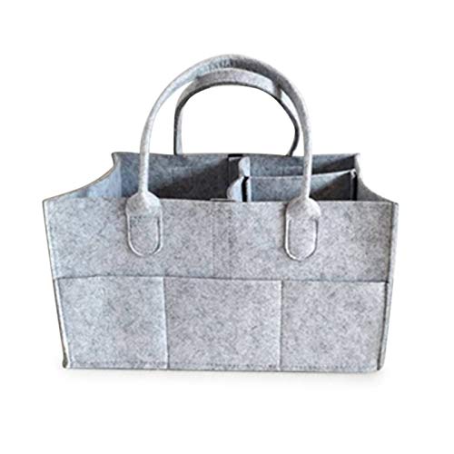 01SHIRTS Organizador de fraldas para bebês, cesto de armazenamento de berçário, dobrável, porta-fral