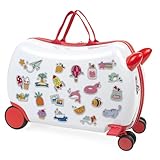 ITACA - Maleta Correpasillos. Maleta Niños con Ruedas, Maleta Infantil Niño, Maletas De Viaje, Maleta para Niños - Equipaje Ideal para Los Más Pequeños, Rojo