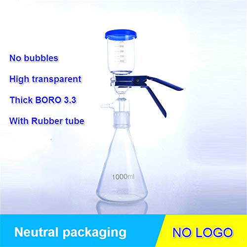Dispositivo de Filtro de Filtro de Vidrio de Vidrio de Vidrio de Vidrio de 1pc de Vidrio con la Taza del Filtro y la Botella de recepción 1000 ml