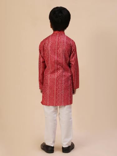 Image of Pro-Ethic Style Developer Kids Boys Kurta Pyjama Set, Festive, Ethnic Wear Set, Cotton, Striped Print (S-295)