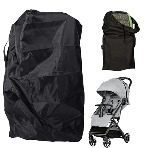 CUVZORA Bolsa de transporte para cochecito, bolsa de transporte impermeable para cochecito, funda protectora de avión y bolsa de viaje, ligera y portátil, ideal para viajes, aviones y uso diario