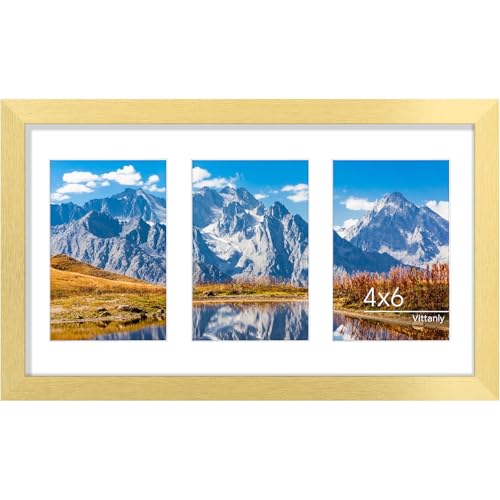 Vittanly 8x14 Collage Picture Frame for Wall Mounting, Gold