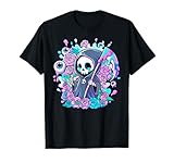 Creepy Cute Grim Reaper Kawaii Ghost Pastel Goth Occult Art T-Shirt