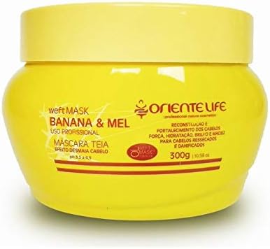 Máscara Teia Banana E Mel Oriente Life 300g