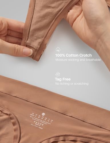 Image of CRZ YOGA Softhold High Rise Thongs 3 Pack | Casual, Ultra-Soft, Tagless, Smooth Waistband, Chafe-Resistant Flat Seams, Panties for Women