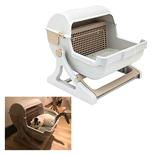 Caja de arena para gatos semiautomática limpieza rápida miniatura 2