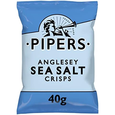 Pipers Crisps | Anglesey Sea Salt | 12 x 40g (UK) Cover