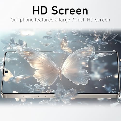 Unlocked Cell Phones C25 Ultra Smart Phone 2025 Android 14 Mobile Phone with Build-in Pen, 12GB+512GB, 7" Display, 108MP+68MP Camera 8000 mAh 5G Dual SIM (Sunset Oranges) - Image 5