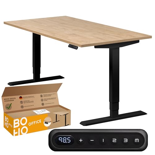 boho office® höhenverstellbarer Schreibtisch 160 x 80 cm...