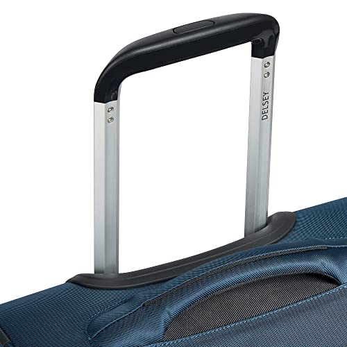 Image of DELSEY PARIS Sky Max 2.0 Softside Expandable Luggage with Spinner Wheels 2 Piece Set, Blue (24 Inch /Duffle)