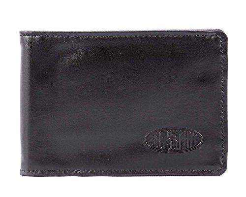 Big Skinny Men's Acrobat Leather Money Clip Slim Wallet, Holds Up to 20 Cards