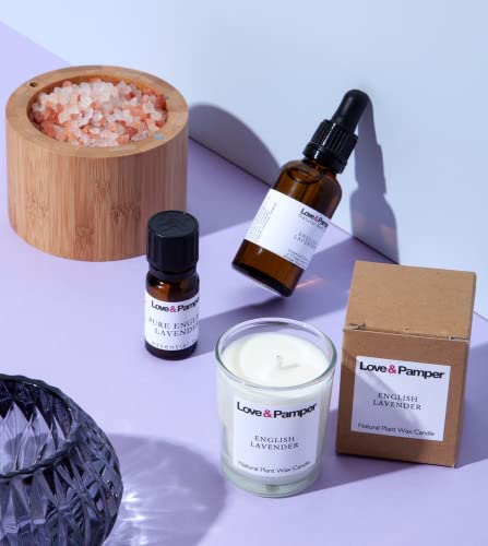 Love & Pamper Sleep Well Original Pamper Gifts for Women, Relaxation Spa Set, Lavender Essential Massage Oil, Himalayan Bath Salt, Candle and Soap, Memorable Gift of Aromatherapy - Image 7