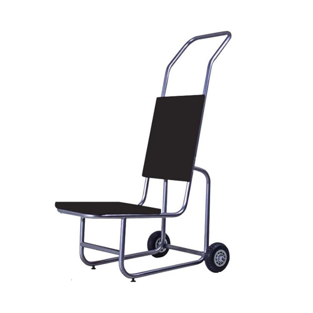 JKJZSALJ Commercial Stacked Chair Cart, Holds 12 Chairs, Banquet Chair Trolley, Push-Style Chair Holder, For Wedding, Kitchen, Banquet, Party,Black,38x67x119 cm