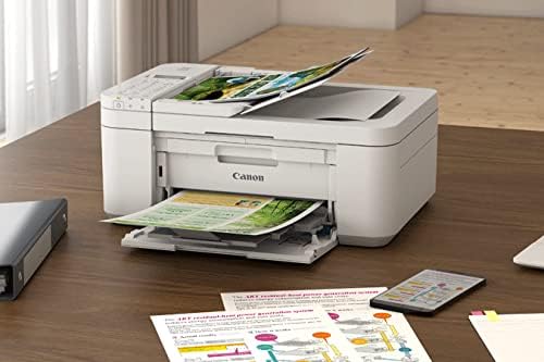 Canon PIXMA TR4720 All-in-One Wireless Printer Home use, with Auto Document Feeder, Mobile Printing and Built-in Fax, White