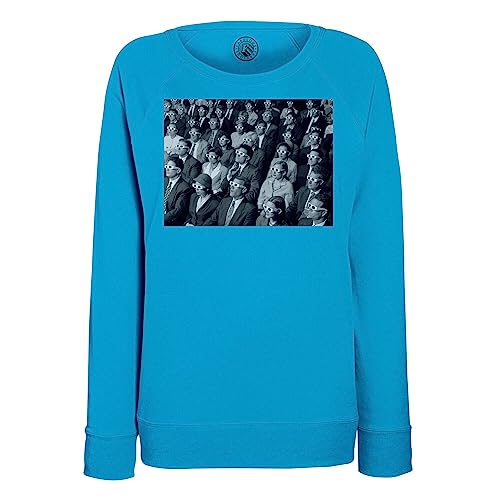 Sweatshirt femme public cinema lunettes 3d look vintage 1960 retro