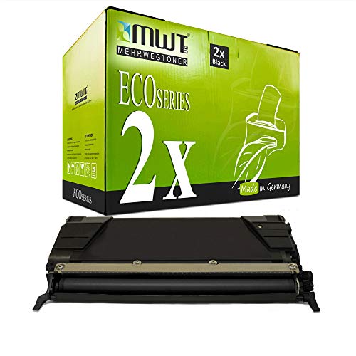2X MWT Toner Compatible Lexmark C734 C736 0C736H2KG Noir pour consommable de bureau durable