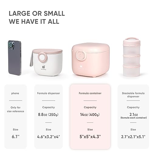 image for Termichy Milk-Powder Formula Dispenser Container: 14OZ Baby Formula St