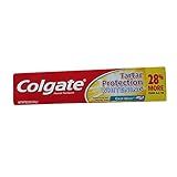 Colgate Whitening Tartar Control Plus Whitening Fluoride Toothpaste, Crisp Mint 8.2 Oz (232 G) 4 in a Pack
