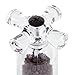 COLE & MASON Tap Salt and Pepper Grinder Set - Acrylic Mills Include Precision Mechanisms and Premium Sea Salt and Peppercorns