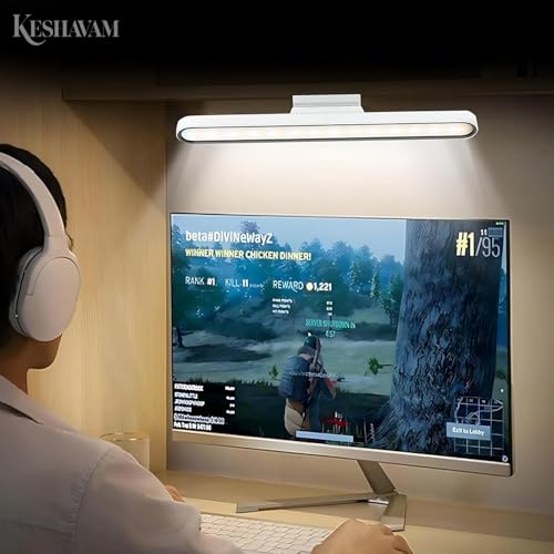 Image of Rechargeable Study Lamp for Table with 3 Color Temperature & Stepless Dimming | LED Desk Light for Study Room, Bedroom, Office & Reading | Portable Battery Operated Study Light