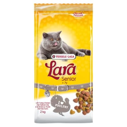 Image of Lara Senior with Turkey-Chicken - 2kg | Specially Designed for Senior Cats | Supports Healthy Aging, Joint Care & Digestive Health Ingredients