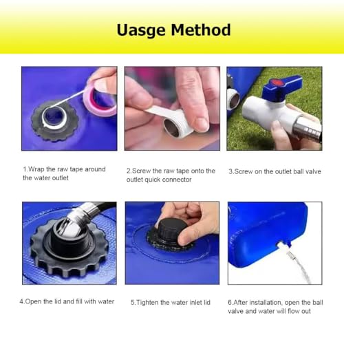 Réservoir d'eau de secours pliable face aux coupures réseau