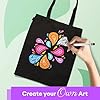Top Urban Tote Bag Plain Natural Cotton Bag Ideal for Shopping Printing and Decoration Lightweight Reusable Canvas Fabric Bags for DIY, Advertising, Promotion, Gifts (Black, Pack of 6) #5