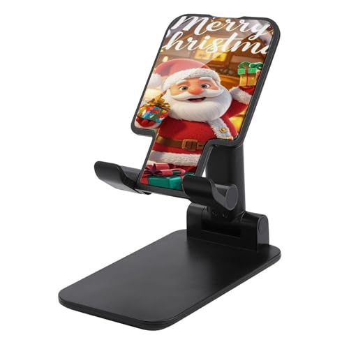 Support téléphone Père Noël pliable et réglable pour bureau compatible iPhone et Android