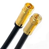 SAT F Stecker zu TV Koaxial-Buchse (Kupplung) mit hochwertiger Stecker