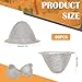 40 Pieces 3/4 Inch Bowl Screens Filters, Stainless Steel Mesh Clean Screens with Tapered Design Screens Mini Metal Filters Reusable Filters Self-Adjustable Size Filter