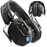 Earmor M300A Protezione auditiva elettronica M300A, orejeras para tiro e caccia, orejeras con ammortizzatore di rumore, valore isolante, SNR 29dB, controllo dinamico del rumore, nero