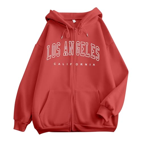 Sudadera genérica con capucha para mujer, invierno, de poliéster, suave y ligero, manga larga con cremallera con capucha para ropa informal cómoda, perfecta para invierno y Navidad, Rd4, XXXL