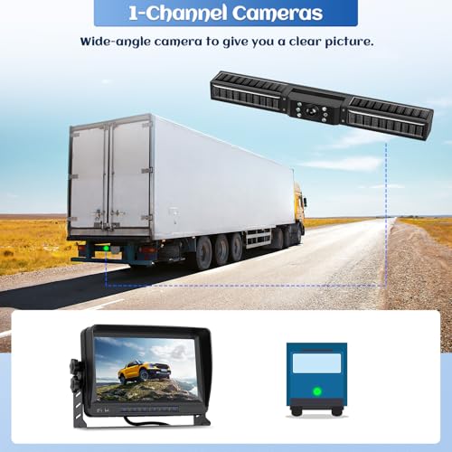 Image of Digital Wireless Backup Camera Kit, HD 1080P Reverse Camera Kit with Super Night Vision, IP69 Waterproof Rear View Camera 7'' LCD Monitor Plug and Play RV Camera for RVs Trucks Campersr