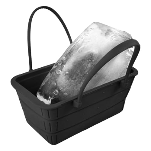 Seau à glace en acier inoxydable – Bac à boissons, seau à vin | Double récipient à boissons murales, refroidisseur de glace portable pour les réunions de jardin,...