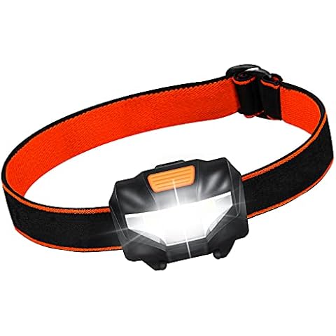 LED Head Torch, LED Headlamp with 3 Lighting Modes, Super Bright 140 Lumens, Battery Powered Waterproof Lightweight LED Headlight for Camping, Running, Fishing, Hiking, Reading, Outoor Sports Cover