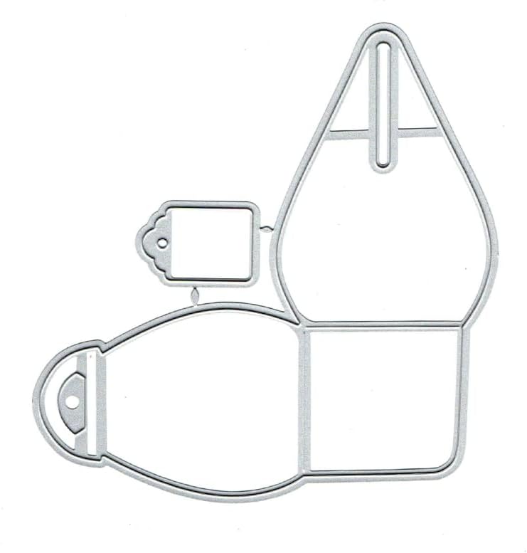 Miniatura 6 de Paquete de caja de regalo, troqueles de metal, troqueles de corte, paquete de caja de regalo, tarjetas de papel, plantillas cortadas para bricolaje,