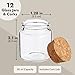Bright Creations Spell Jars - 50ml, Clear, 12 Pack - Mini Glass Jars with Cork Lids & Apothecary Bottles for DIY Witchcraft, Bridal Shower Favors & Wedding Party Favors for Guests