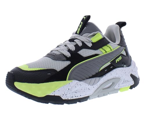 PUMA Kids Boys Rs-Trck Spec Lace Up - Sneakers Shoes Casual - Black, Green