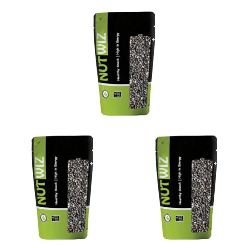 Image of Nutwiz Dried Fruits Nuts And Seeds (Chia Seeds, 200g) (Pack of 3)