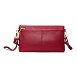 Grande Capacité: doté d'un extérieur en cuir PU élégant et minimaliste, ce sac à main à bandoulière léger mais spacieux peut contenir confortablement tous vos essentiels quotidiens : téléphone portable, batterie externe, clés, gloss, peigne, écouteurs, cartes, argent liquide, pièces de monnaie, mouchoirs, stylo et post-it