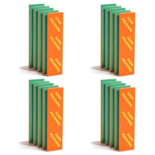 MORLARCO スポンジ サンドペーパー 1000番 20枚セット スポンジヤスリ 耐水ペーパー 80×20×3mm 紙やすり プラモデル用 サビ落とし 木工DIY作業に ホビー用工具