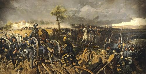 Bataille de San o toile d'art historique pour décoration murale salon