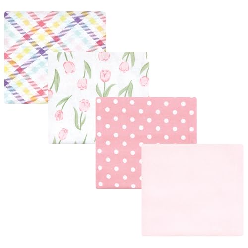 Image of Luvable Friends Little Treasure Flannel Receiving Blankets 4pk
