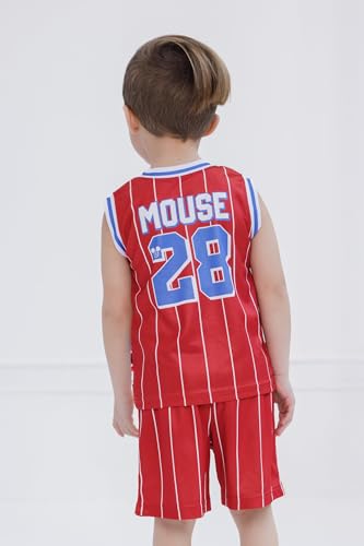 Image of Disney Boys' Basketball Jersey & Shorts Set - Athletic Outfit for Toddlers & Big Kids (2T-10 /12)