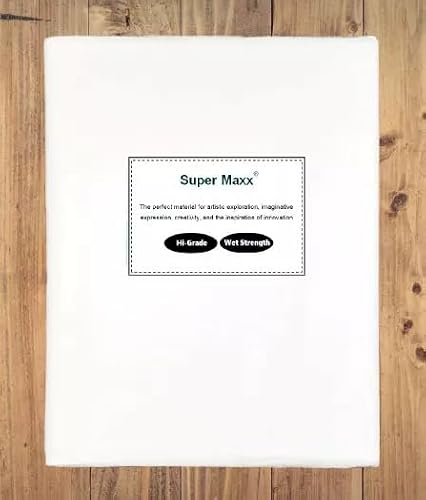 Artist Teabag Paper 30cm x 200cm for Mixed Media Art, Wet Strength Tissue for Printmaking, Collage, Gelli Plate, Cyanotype, Super Maxx®