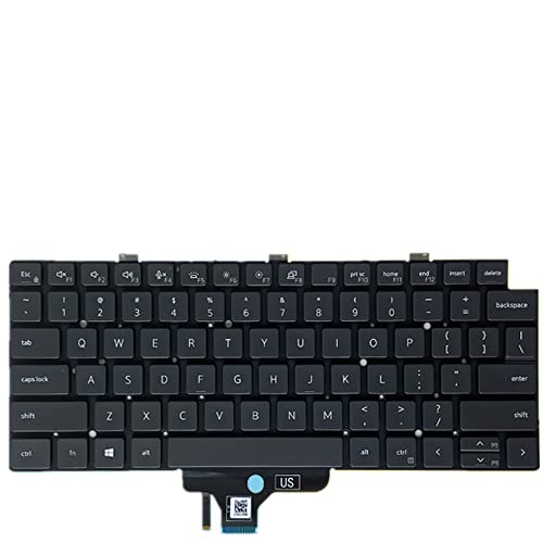 Clavier Dell Latitude 7310 États-Unis noir pièce de remplacement pour portable