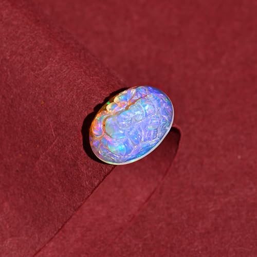 Opale éthiopienne authentique AAA 8,6 carats contre les contrefaçons de résine - 4