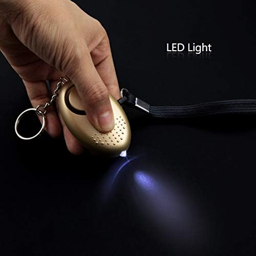 Image of ZIBUYU Safety Alarm Keychain, 1 Pack, 130dB Siren, LED Light