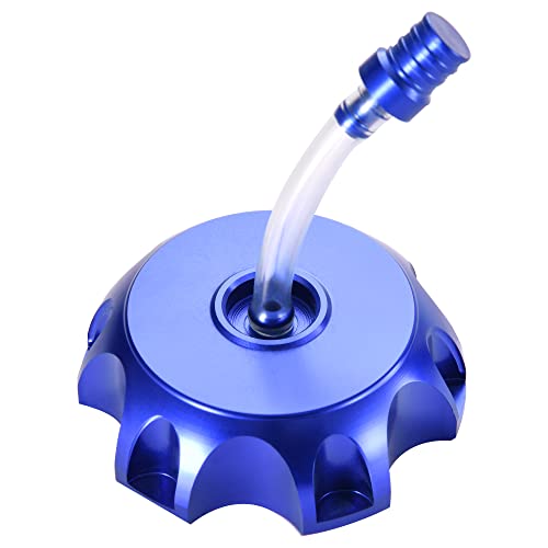 WOOSTAR CNC Couvercle de Bouchon de Réservoir D'essence Remplacement pour TaoTao Roketa Apollo SSR 50cc 70cc 110cc 125cc 150cc ATV Dirt Bike Pit Bike Bleu